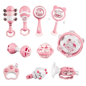 Cute Bunny Rattle 10 Piece Set