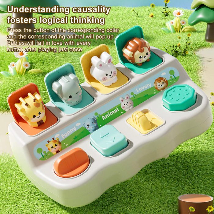 Pop-up Animals Button Game 3