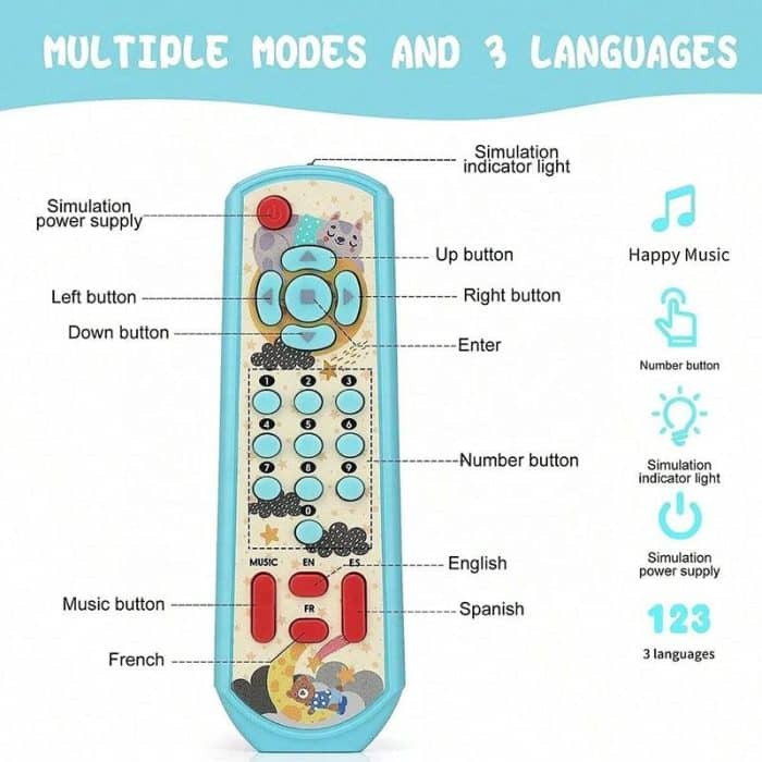 Musical TV Remote Control Toy 5
