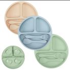 Silicon Plate With Spoon Set