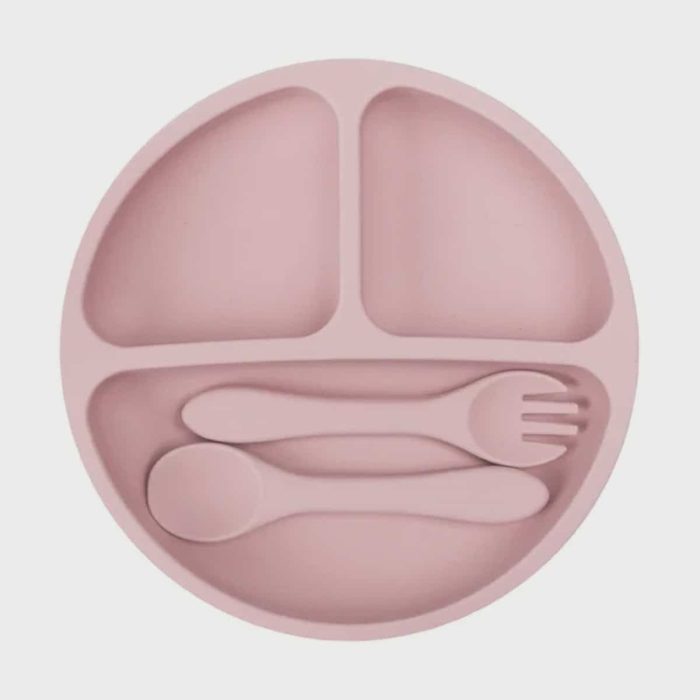 Silicon Plate With Spoon Set Silicon Plate With Spoon Set