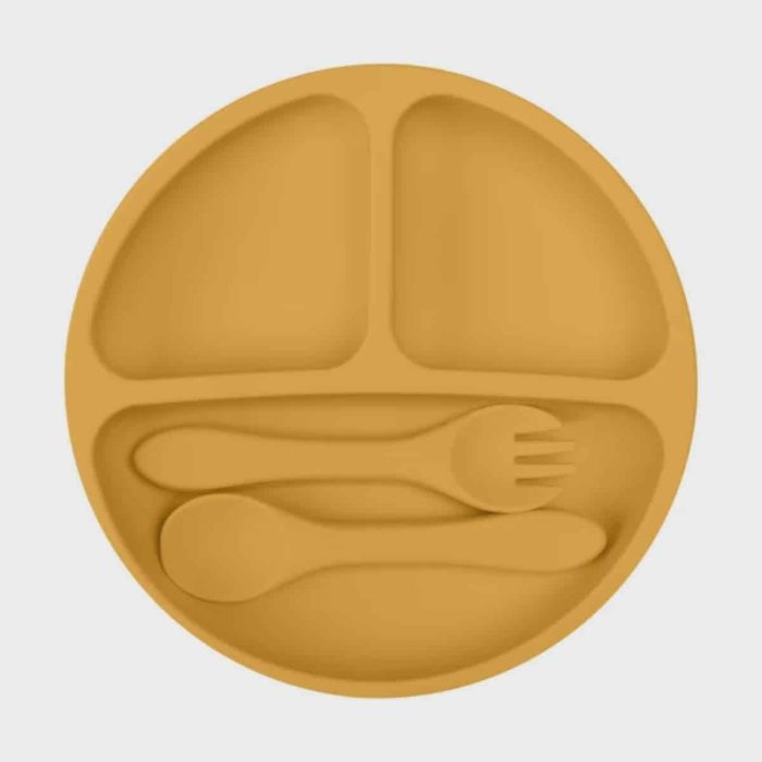 Silicon Plate With Spoon Set Silicon Plate With Spoon Set