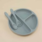 Silicon Plate With Spoon Set