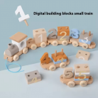 Wooden Train Toys building blocks