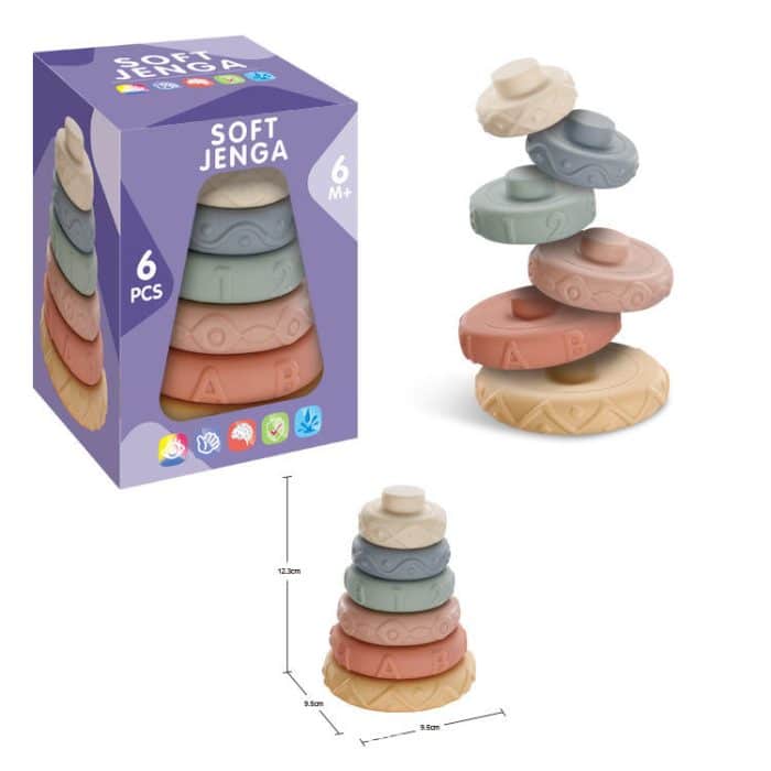 Sensory Toy Squeeze and Stack Blocks