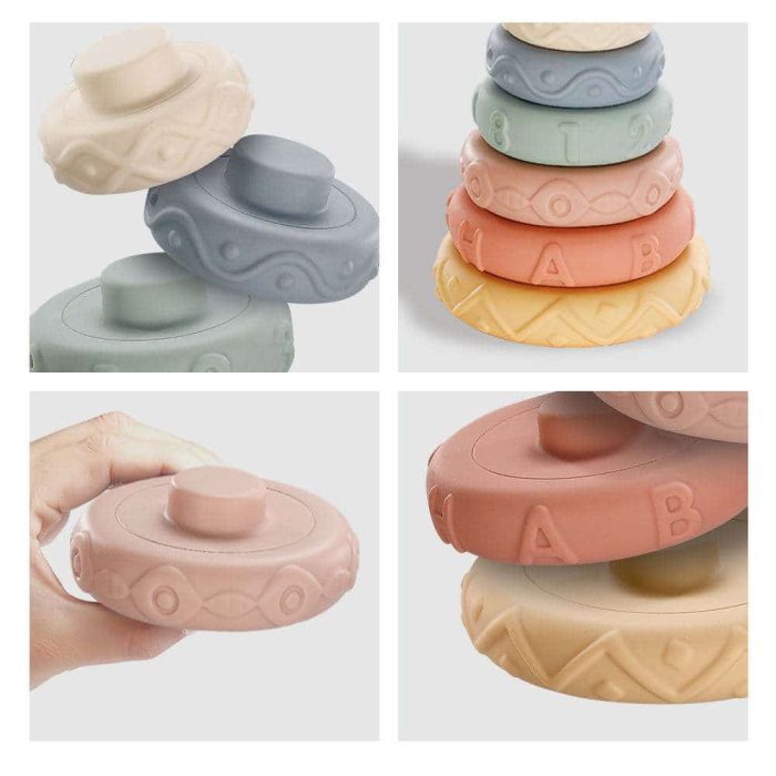 Sensory Toy Squeeze and Stack Blocks
