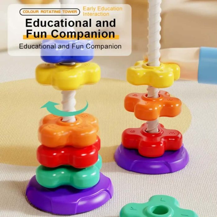 Rainbow Stacking Turn Jenga