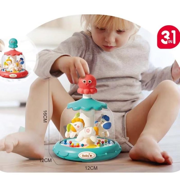 Press and Rotate Bouncing Ball Toy