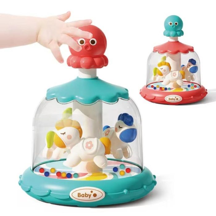 Press and Rotate Bouncing Ball Toy