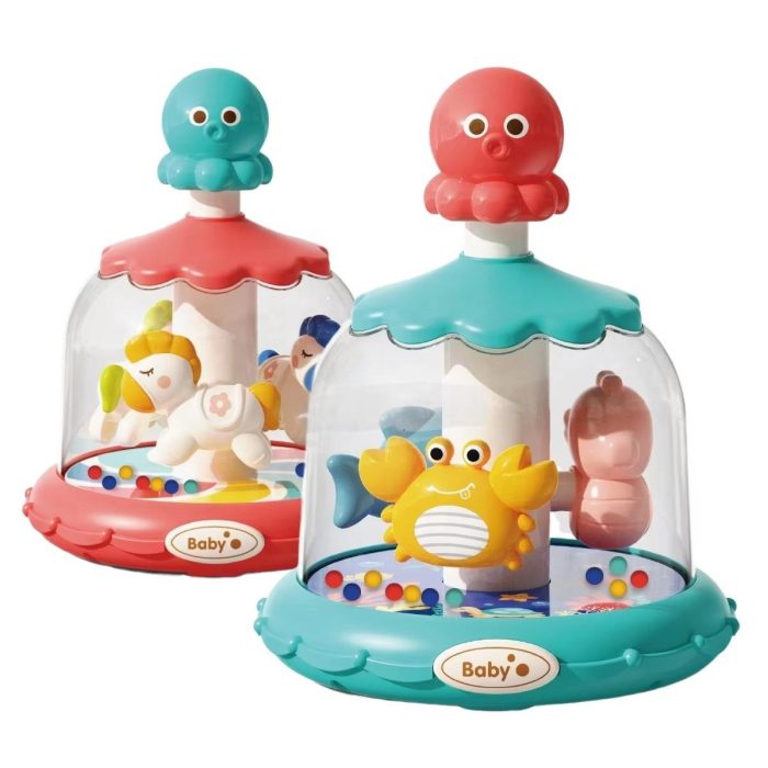 Press and Rotate Bouncing Ball Toy