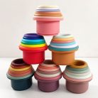 Toddler Sorting Stacking Cups Toy ( Silicon )