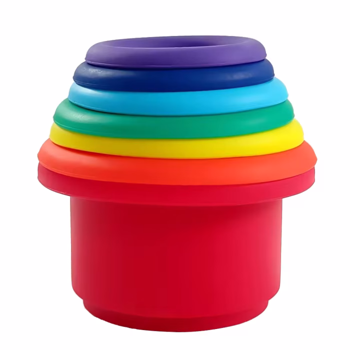 Toddler Sorting Stacking Cups Toy ( Silicon ) Toddler Sorting Stacking Cups Toy ( Silicon )