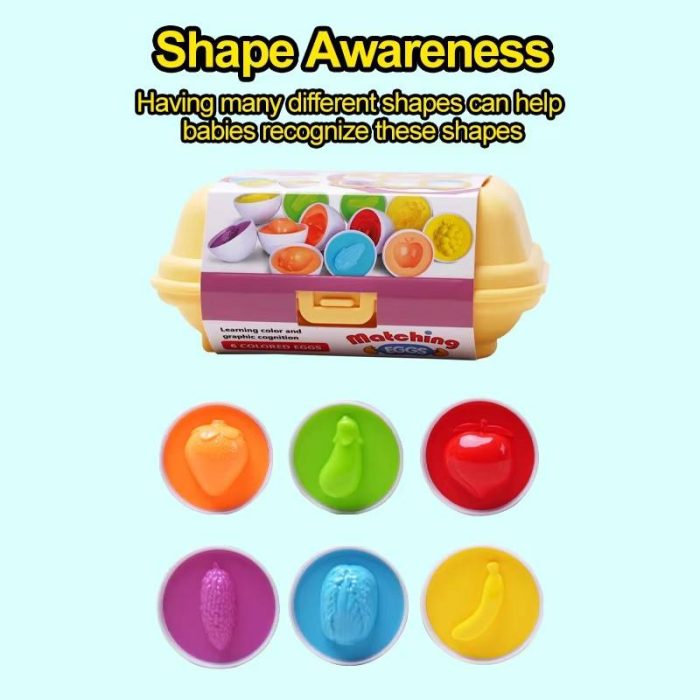 Baby Eggs Box Color Puzzle Matching