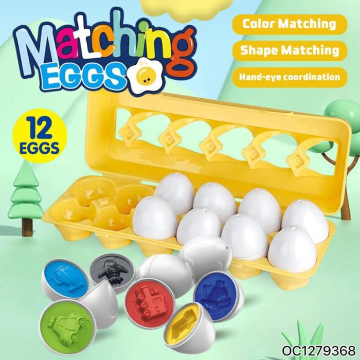 Baby Eggs Box Color Puzzle Matching