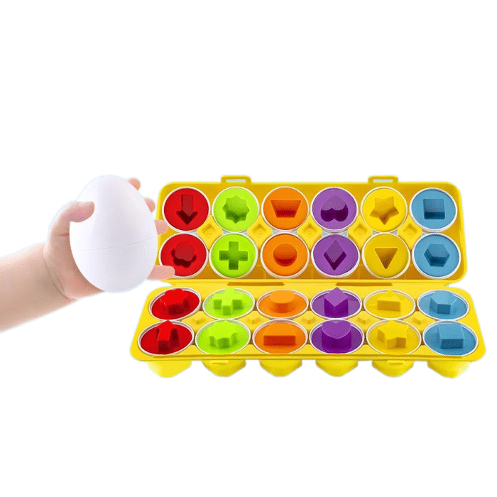 Baby Eggs Box Color Puzzle Matching
