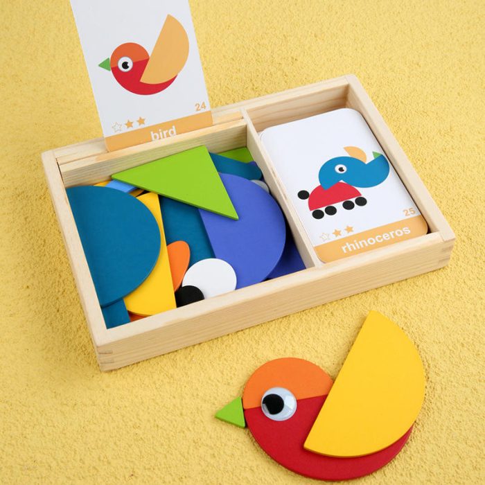 DIY Wooden Cartoon Puzzles